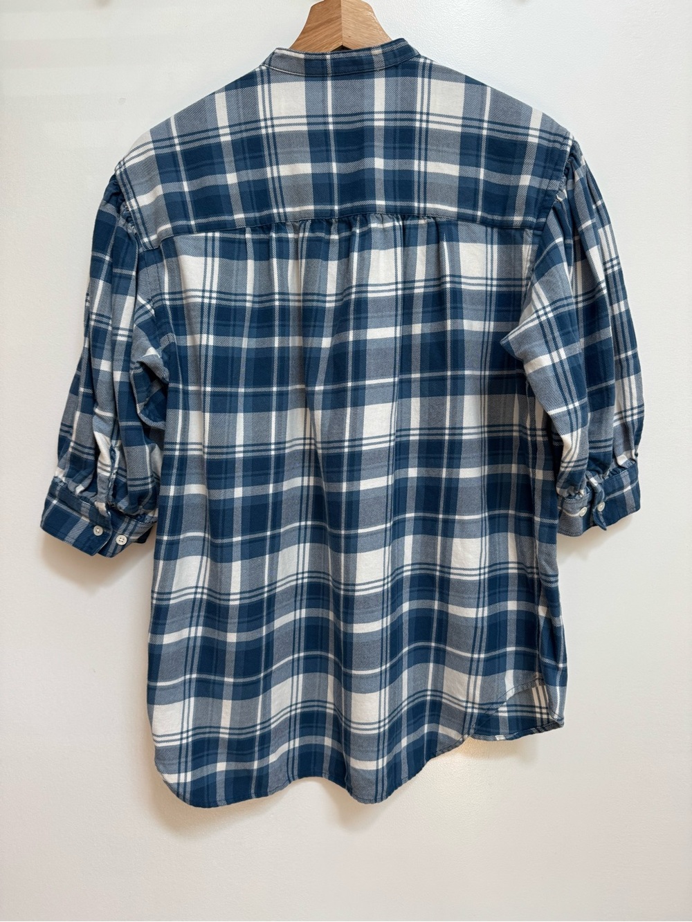 Polo Ralph Lauren Cotton Plaid Popover Blouse Top Women Small Country Western - Picture 7 of 14